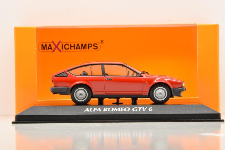 ALFA-ROMEO-GTV-6-1983-RED-MAXICHAMPS-1-43-MarieJouetMiniatures