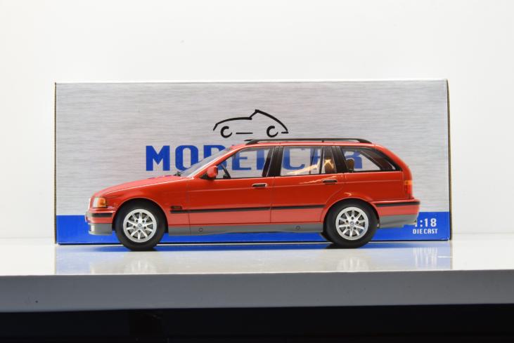 BMW-320i-TOURING-E36-1995-RED-MODELCAR-GROUP-1-18-MarieJouetMiniatures