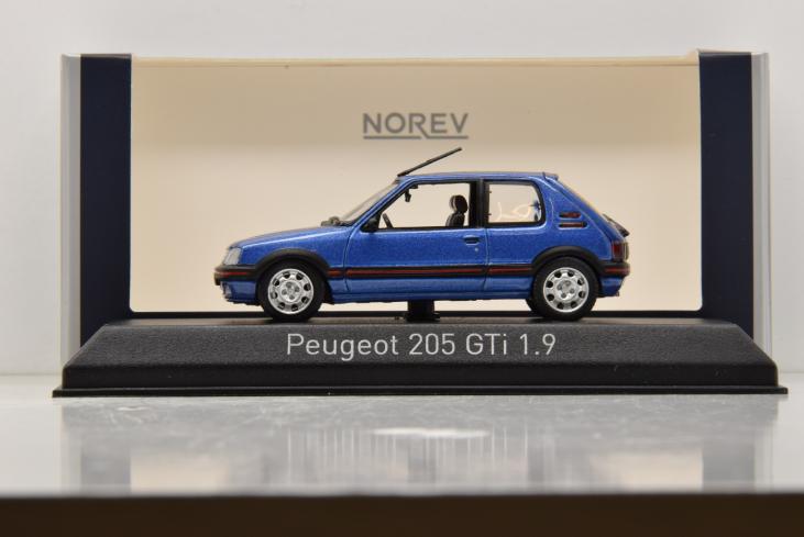 PEUGEOT-205-GTI-1-9-1992-MIAMI-BLUE-NOREV-1-43-MarieJouetMiniatures