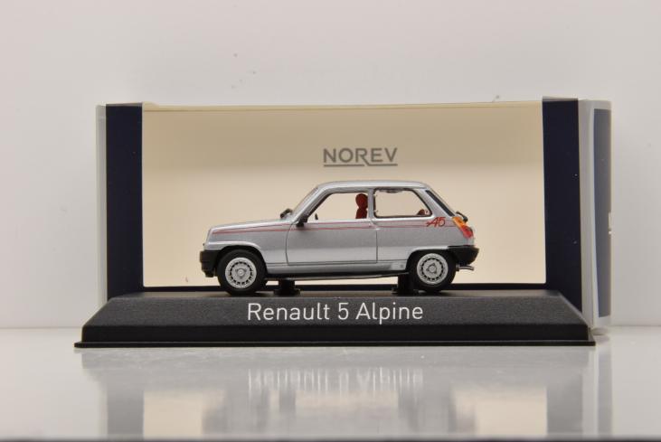 RENAULT-5-ALPINE-1980-SILVER-NOREV-1-43-MarieJouetMiniatures